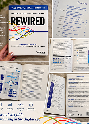Англ книга для engineering managers, pms, agile:  "rewired: the mckinsey guide to outcompeting in the age of digital and ai" - eric lamarre... wiley