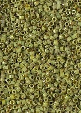 Db-2265 бисер miyuki delica beads 11/0 (непрозрачное покрытие пикассо микс оливковый)