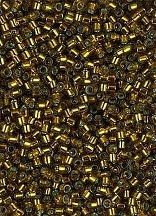 Db-604 бисер miyuki delica beads 11/0 (блестящий средне-золотой)