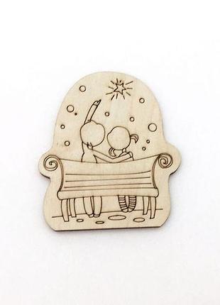 Фигурка на магните для декора романтическая пара (вид 9)