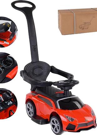 Каталка – толокар музыкальная с родительской ручкой tm joy арт. lb 8202 r