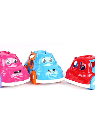 Дитячий розвиваючий сортер "автомобіль" технок 5927txk рожевий
