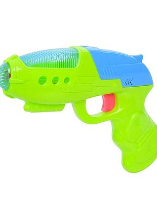 Детская игрушка "космический пистолет" gx820c(green) звук и свет, размер 19 см