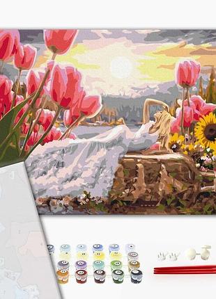 Brushme premium картина по номерам дюймовочка в белом, 40×50 см, 40x50 см