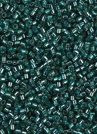 Db-607 бісер miyuki delica beads 11/0 (блискучий темно-зелено-бірюзовий)