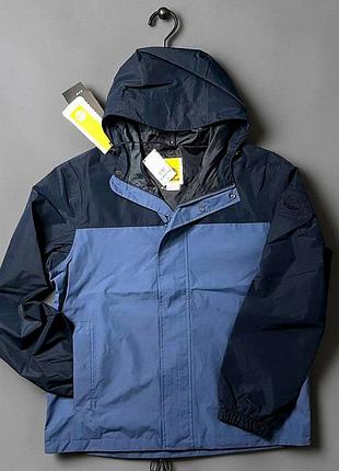 Чоловіча водонепроникна куртка timberland waterproof shell jacket (dark blue)оригінал-розміри m та l