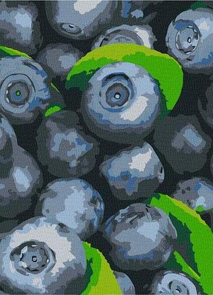 Картина по номерам сочная голубика