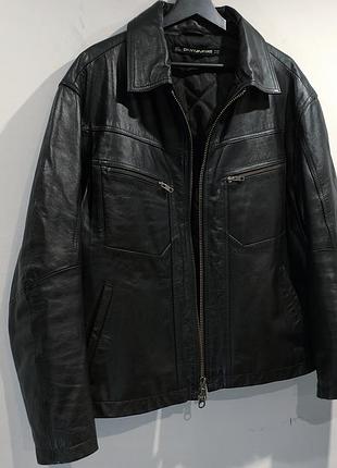 Байкерская кожаная куртка кожанка косуха dkny leather biker jacket