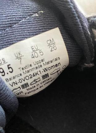 Текстильные кеды vans (women) - оригинал 6