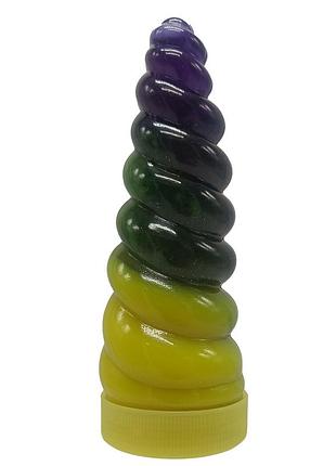 Вязкая масса "unicorn slime" uns-02-01u, густой лизун yellow-violet