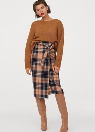 H&amp;m (s/36) юбка меди на запах