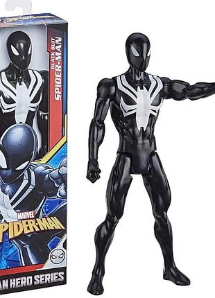 Іграшка-фігурка hasbro, людина-павук чорний костюм марвел, 30 см - black spider-man, marvel, titan hero series