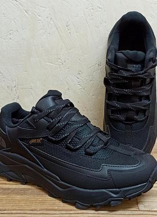 The north face gore tex кроссовки мужские модные брендовые черные демисезоны