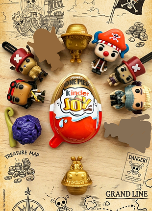 Повторки kinder joy one piece netflix funko pop колекційні фігурки кіндер джой ван піс нетфлікс фанко поп 1 шт.