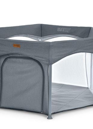 Детский манеж swift 6 me 1195 dark gray, до 15 кг