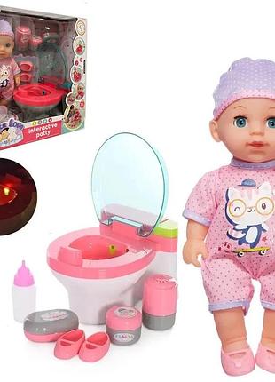 Пупс звуковой с горшком - унитазом и аксессуарами 'baby tutu love'арт. 9263