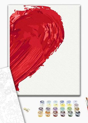 Brushme classic картина по номерам отпечаток любви 2, 30×40 см, 30×40 см