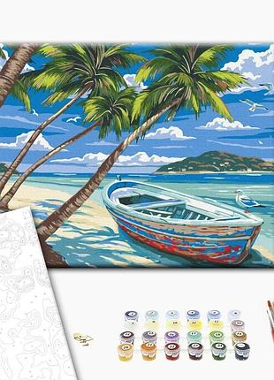 Brushme classic картина за номерами райський острів, 40×50 см