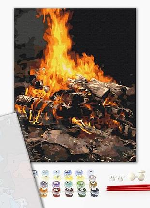 Brushme premium картина по номерам костер, 40×50 см, 40x50 см
