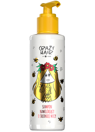 Шампунь hiskin crazy hair honey зволожуючий середньої потужності 300 мл