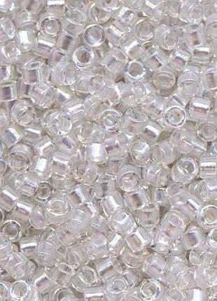 Db-1671 бисер miyuki delica beads 11/0 (белый с переливом)