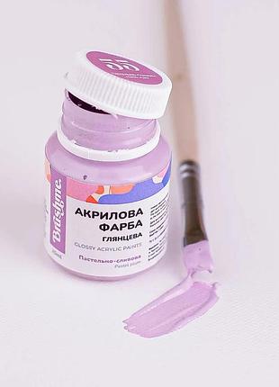Brushme акрилова фарба для декору пастельно-сливова, 20 мл, пастельно-сливовий