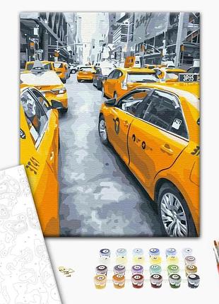 Brushme classic картина по номерам нью-йоркское такси, 40×50 см