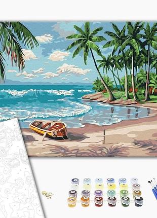 Brushme classic картина за номерами узбережжя океану, 40×50 см