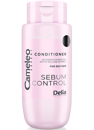 Кондиціонер для жирного волосся delia cameleo expert sebum control з екстрактом білої верби, 300мл, 300 мл