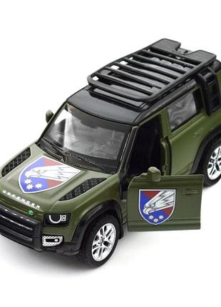 Автомодель серии "шевроны героев" land rover defender 110 "25 опдбр" technodrive 250289m