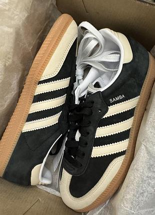 Кеди adidas samba чорні, розмір 37