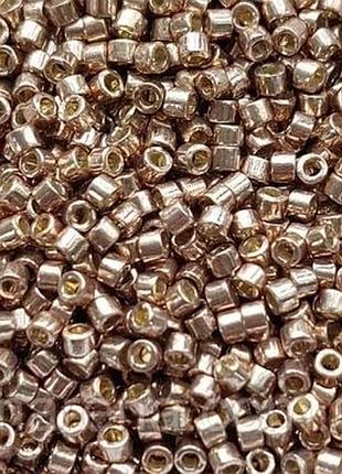 Db-2504 бисер miyuki duracoat delica beads 11/0 (металлизированная медь)
