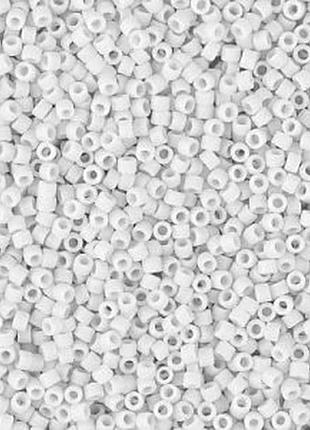 Db-750 бисер miyuki delica beads 11/0 (матовый белый)