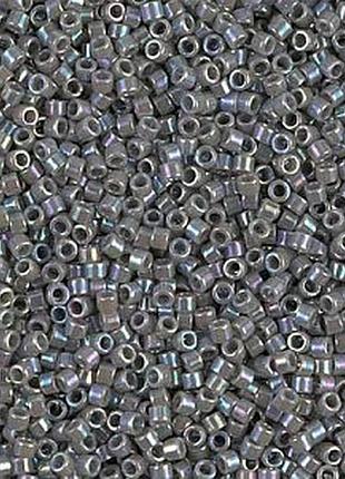 Db-168 бисер miyuki delica beads 11/0 (радужный серый)