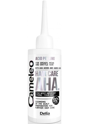 Пилинг кислотный delia cameleo hair care aha для кожи головы и жирных, слабых и ломких волос, 55мл, 55 мл