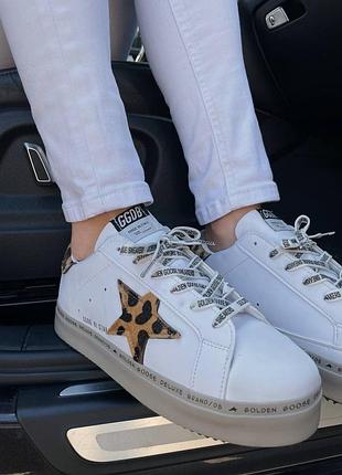 Стильні кеди golden goose fur 🤍 5