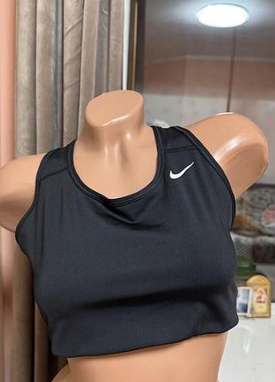 Спортивний топ nike dri-fit, чорний, розмір l
