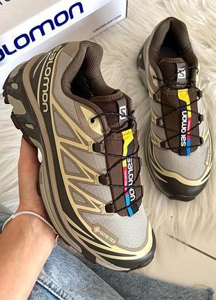 Salomon xt-6 vintage khaki gore-tex 2