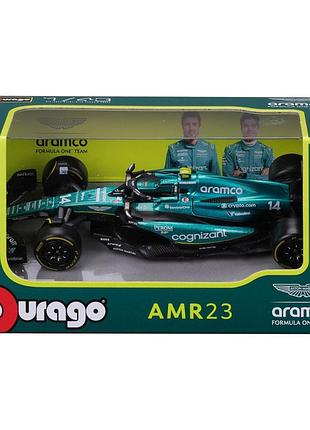Коллекционная автомодель "aston martin amr23 (2023)" bburago 18-38090, 1:43 масштаб