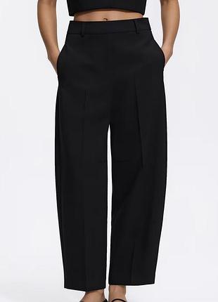 Брюки штани барел barrel банани zara