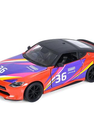 Машинка инерционная 2023 nissan fairlady z kt5443wf(orange) 1:36, 12 см, открываются двери