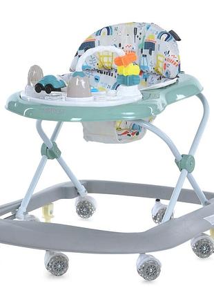 Детские ходунки simply me 1215 green, музыка, свет