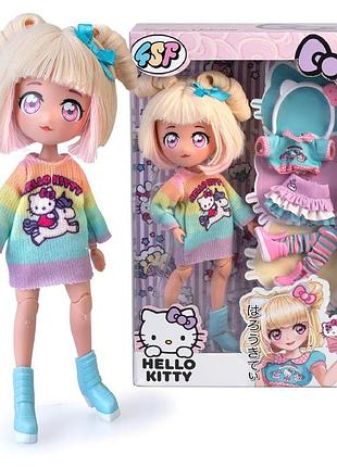 Дитяча лялька "стильна цукерка-єдиноріг" 4sf manga dolls hktf2000 серії "hello kitty"