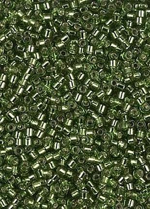 Db-1207 бисер miyuki delica beads 11/0 (блестящий зеленый)