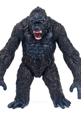 Игрушка-фигурка кинг конг с открытой пастью, 17см - king kong, godzilla vs kong