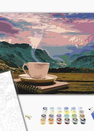Brushme classic картина за номерами ранок з видом на гори, 40×50 см