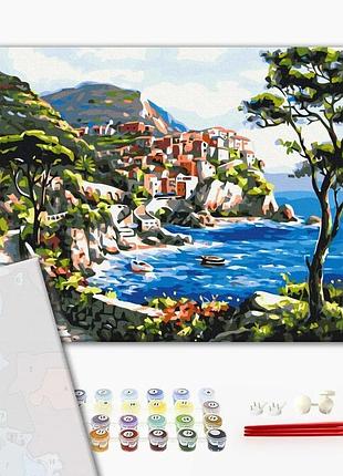 Brushme premium картина по номерам живописный остров, 40×50 см, 40x50 см