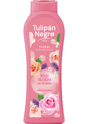 Гель для душа парфюмированный tulipan negro floral цветок розы, 650мл, 650 мл