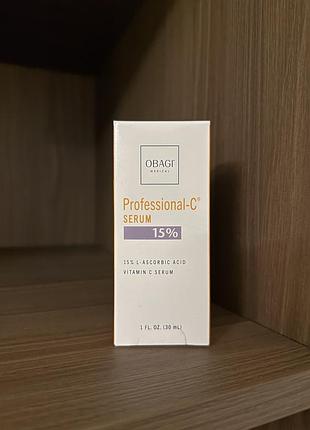 Сироватка для обличчя obagi medical professional-c serum 15% з вітаміном c 30 мл