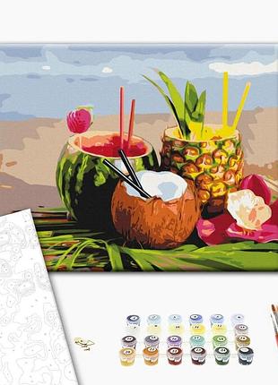 Brushme classic картина по номерам летние коктейли, 40×50 см